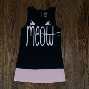 Girls Justice Kitty dress Size 10 NWOT Meow Cat